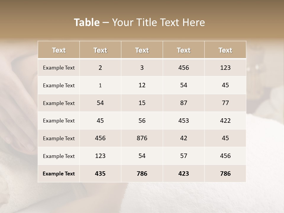 Home One Young Woman Ol Beauty Treatment PowerPoint Template