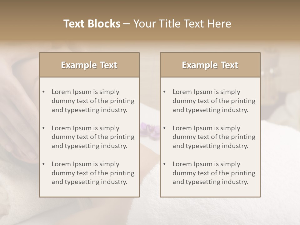 Home One Young Woman Ol Beauty Treatment PowerPoint Template