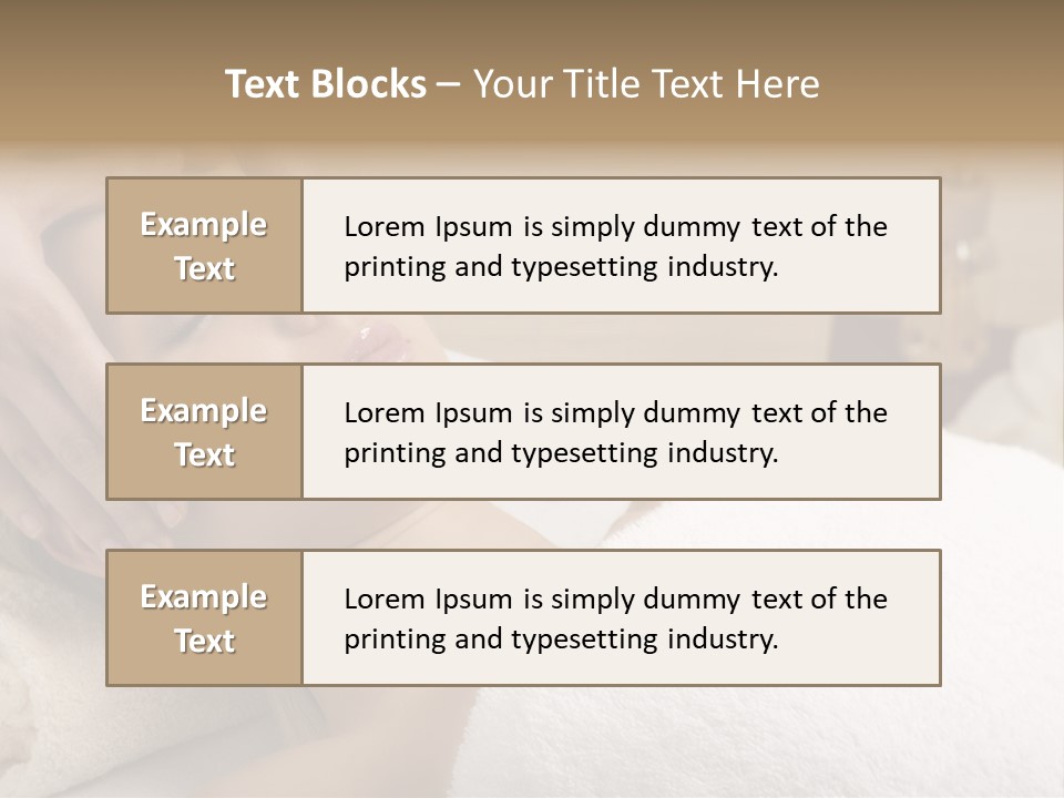 Home One Young Woman Ol Beauty Treatment PowerPoint Template