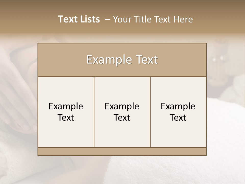 Home One Young Woman Ol Beauty Treatment PowerPoint Template