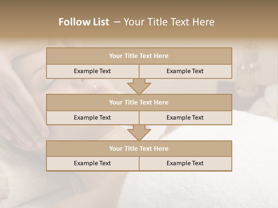 Home One Young Woman Ol Beauty Treatment PowerPoint Template