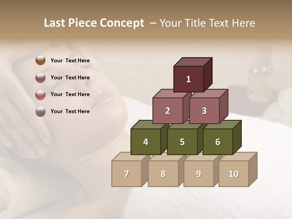 Home One Young Woman Ol Beauty Treatment PowerPoint Template