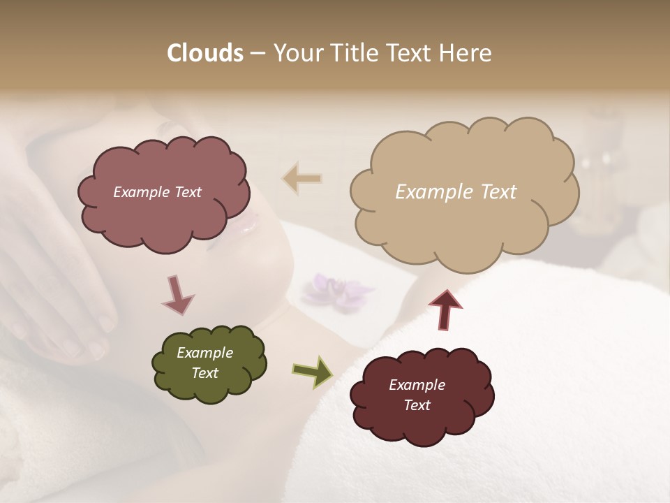 Home One Young Woman Ol Beauty Treatment PowerPoint Template