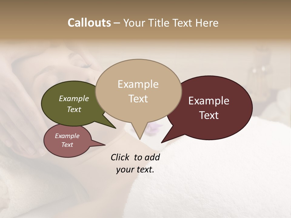 Home One Young Woman Ol Beauty Treatment PowerPoint Template