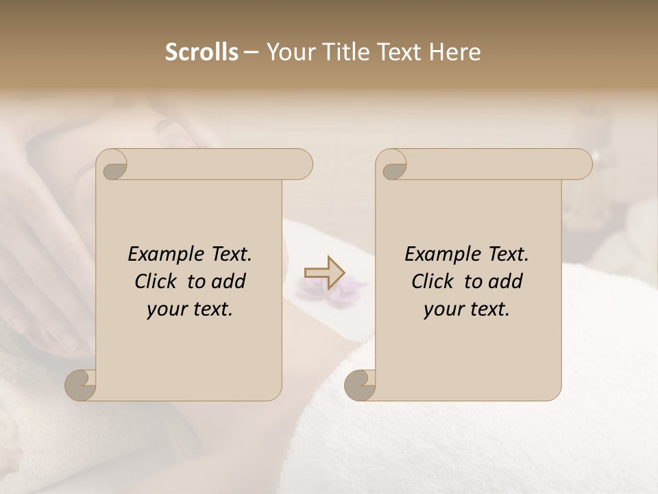Home One Young Woman Ol Beauty Treatment PowerPoint Template