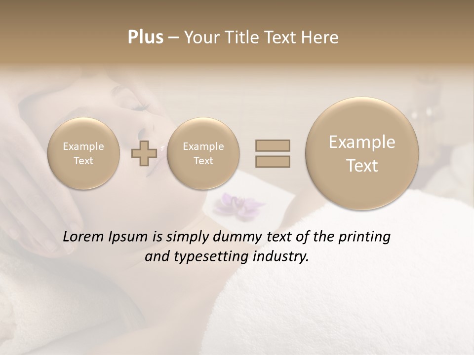 Home One Young Woman Ol Beauty Treatment PowerPoint Template