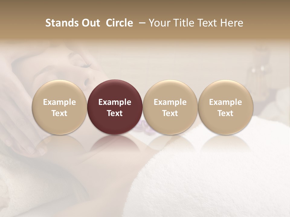 Home One Young Woman Ol Beauty Treatment PowerPoint Template