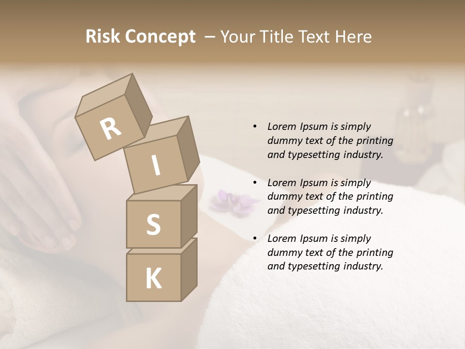 Home One Young Woman Ol Beauty Treatment PowerPoint Template