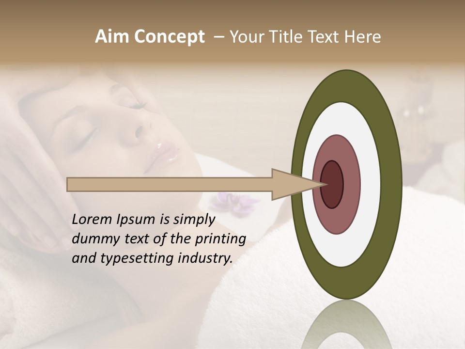 Home One Young Woman Ol Beauty Treatment PowerPoint Template