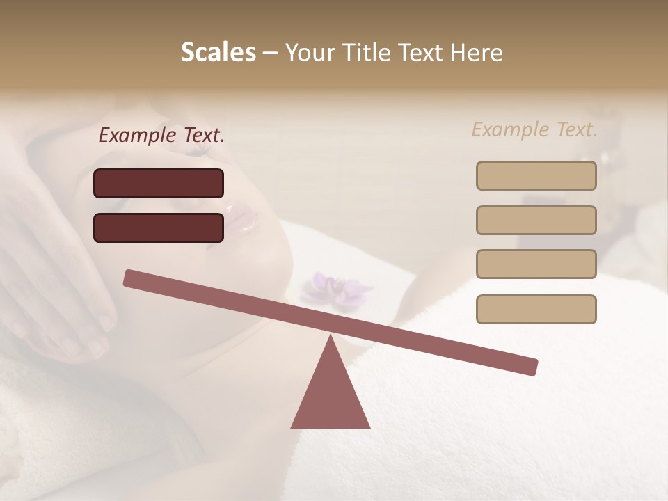 Home One Young Woman Ol Beauty Treatment PowerPoint Template