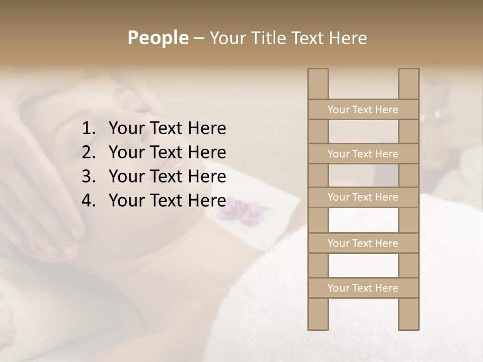 Home One Young Woman Ol Beauty Treatment PowerPoint Template