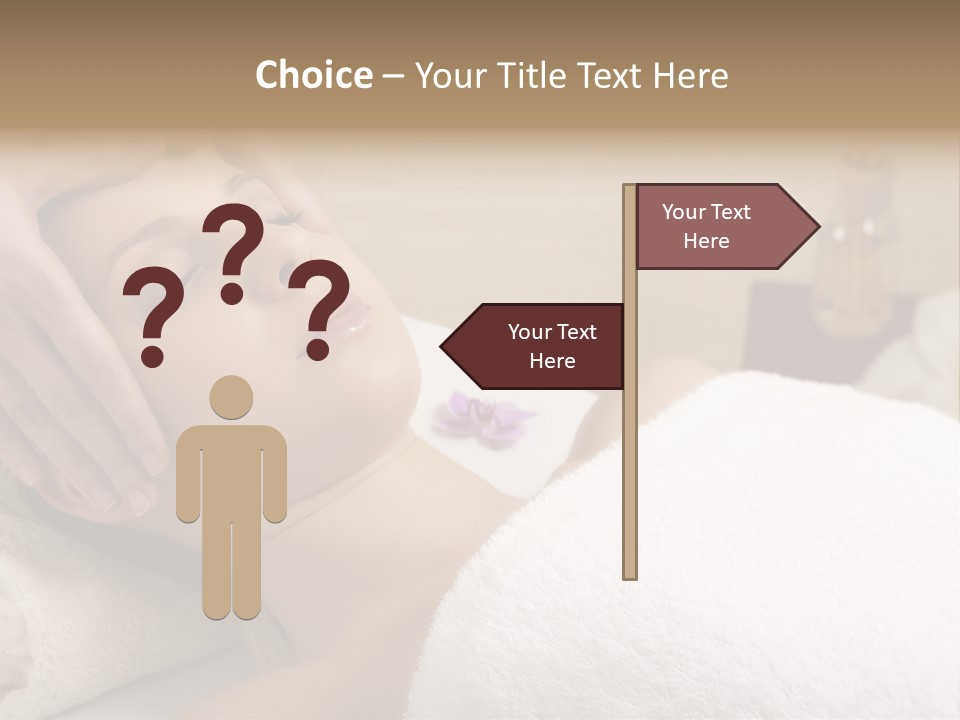 Home One Young Woman Ol Beauty Treatment PowerPoint Template