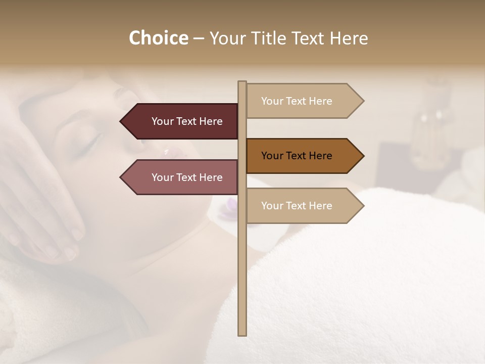 Home One Young Woman Ol Beauty Treatment PowerPoint Template