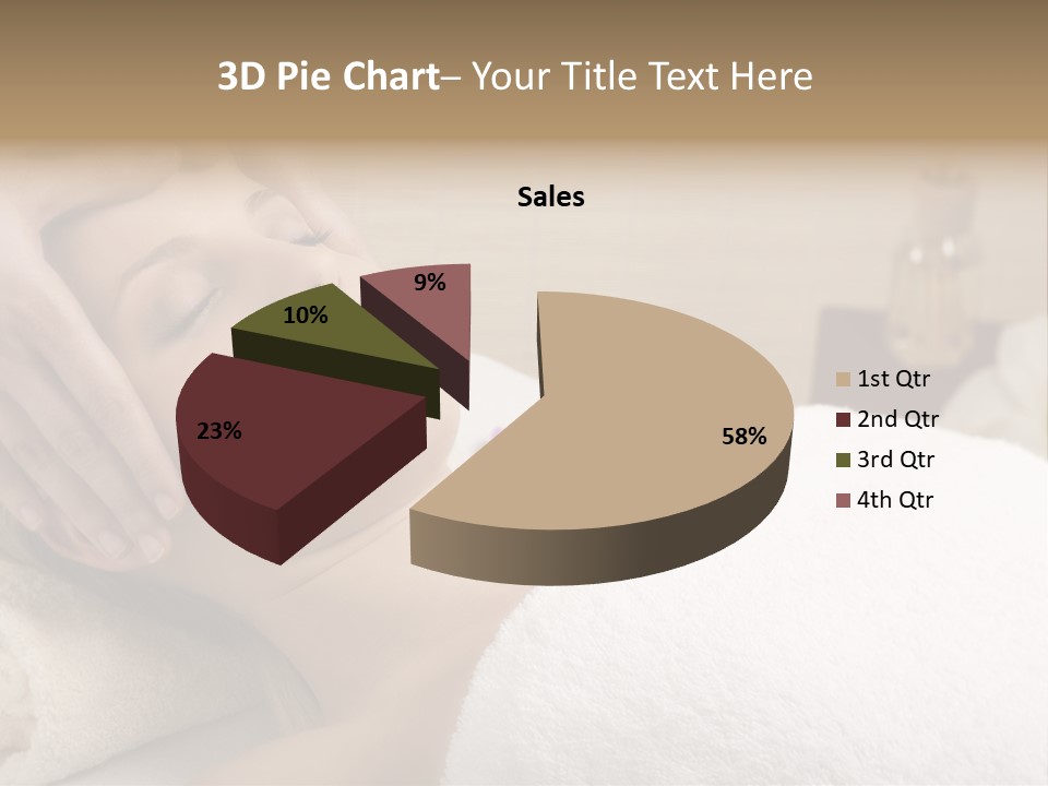 Home One Young Woman Ol Beauty Treatment PowerPoint Template