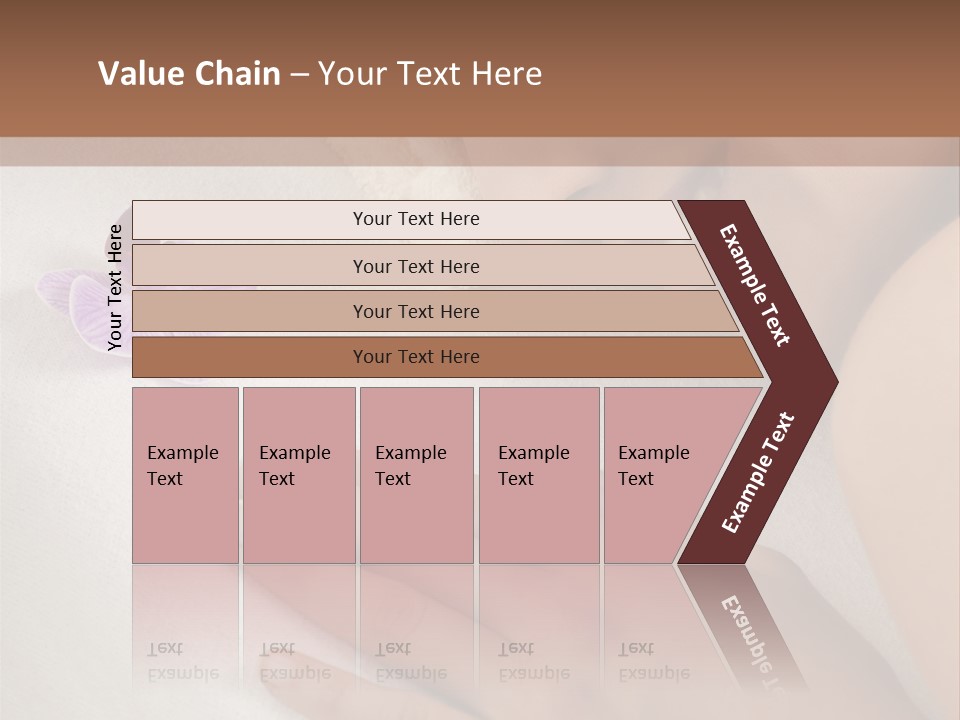 Spa Treatment Lying Down Toothy Smile PowerPoint Template