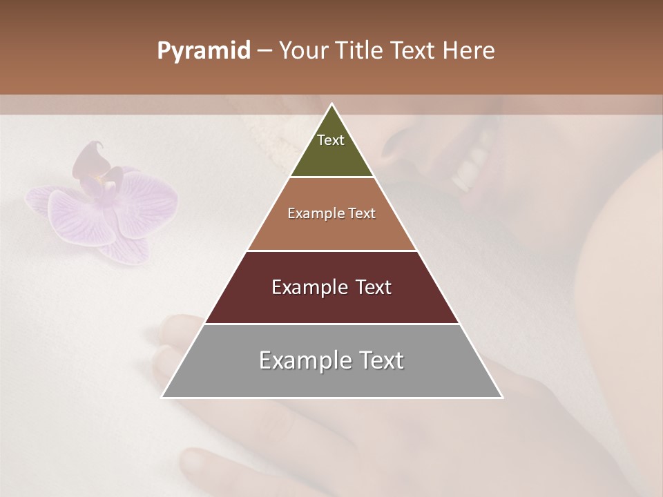 Spa Treatment Lying Down Toothy Smile PowerPoint Template