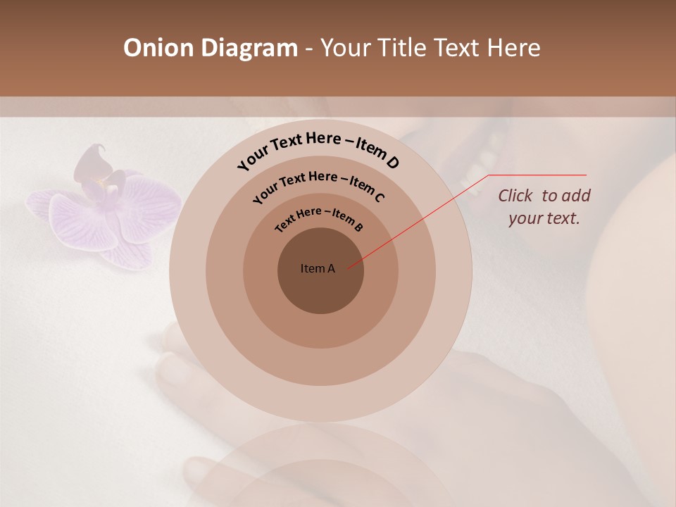 Spa Treatment Lying Down Toothy Smile PowerPoint Template