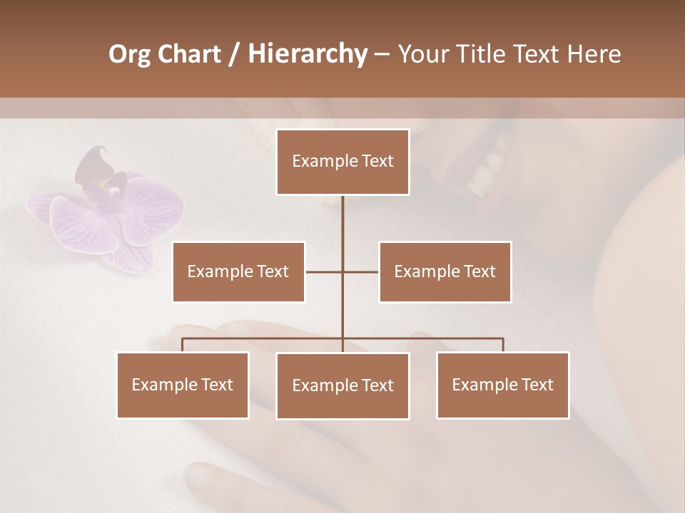 Spa Treatment Lying Down Toothy Smile PowerPoint Template