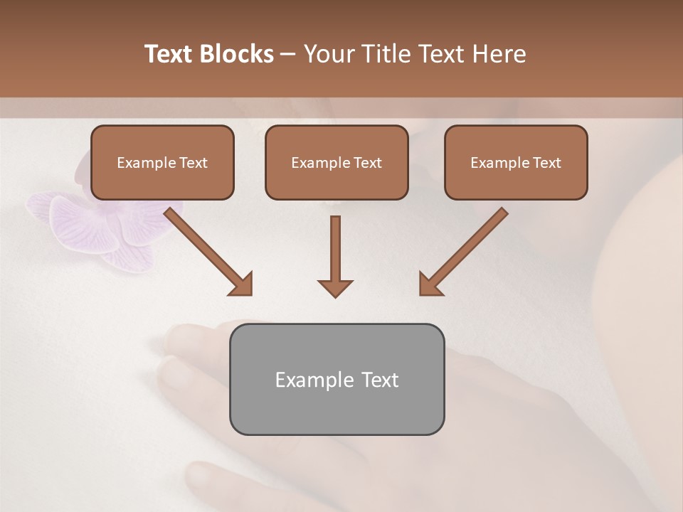 Spa Treatment Lying Down Toothy Smile PowerPoint Template