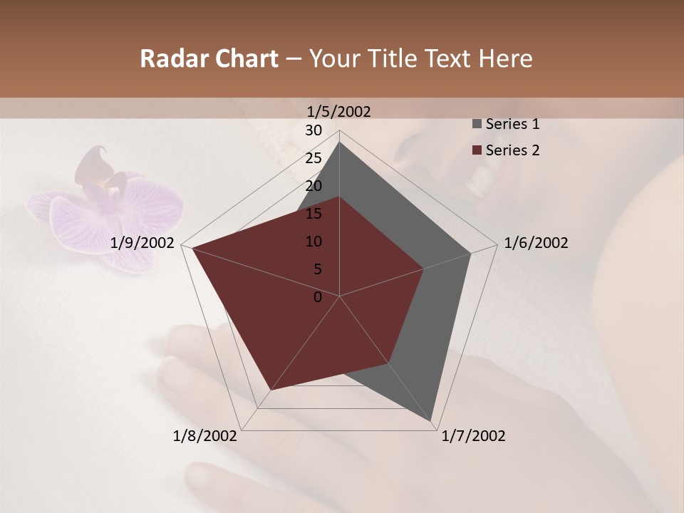 Spa Treatment Lying Down Toothy Smile PowerPoint Template