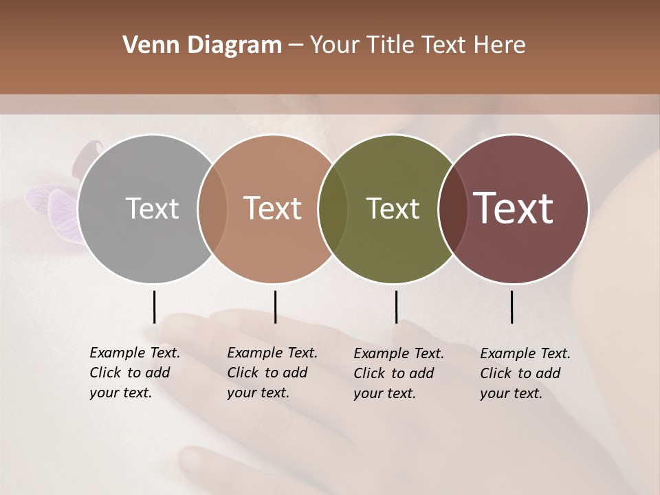 Spa Treatment Lying Down Toothy Smile PowerPoint Template