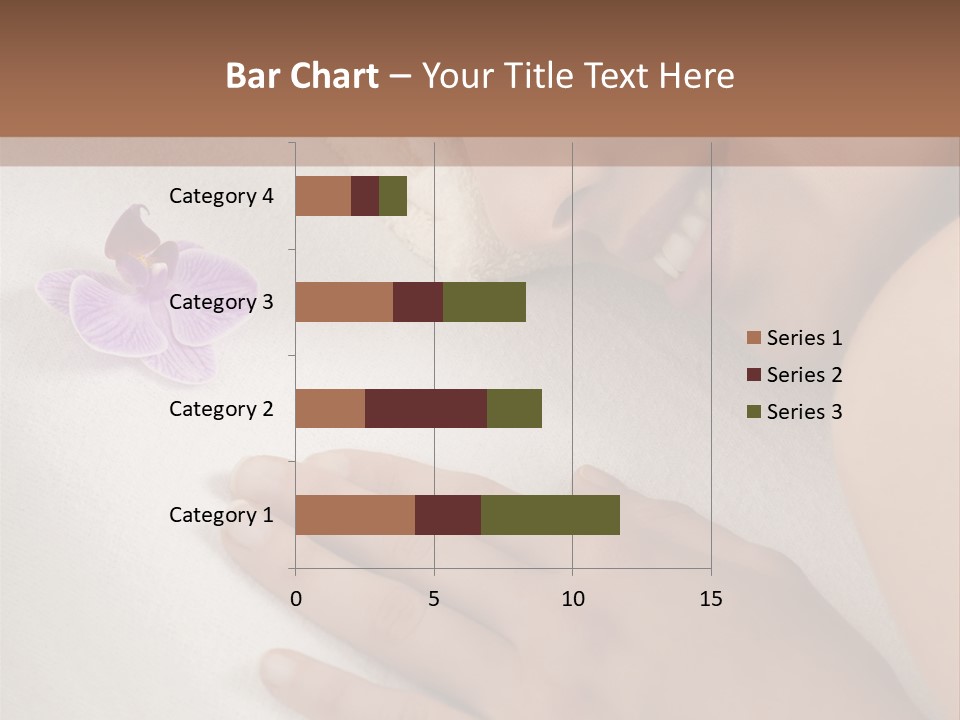 Spa Treatment Lying Down Toothy Smile PowerPoint Template