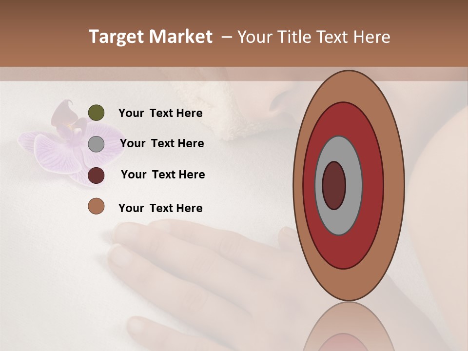 Spa Treatment Lying Down Toothy Smile PowerPoint Template