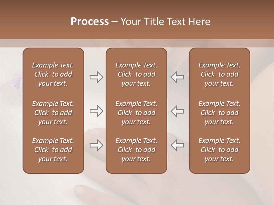 Spa Treatment Lying Down Toothy Smile PowerPoint Template