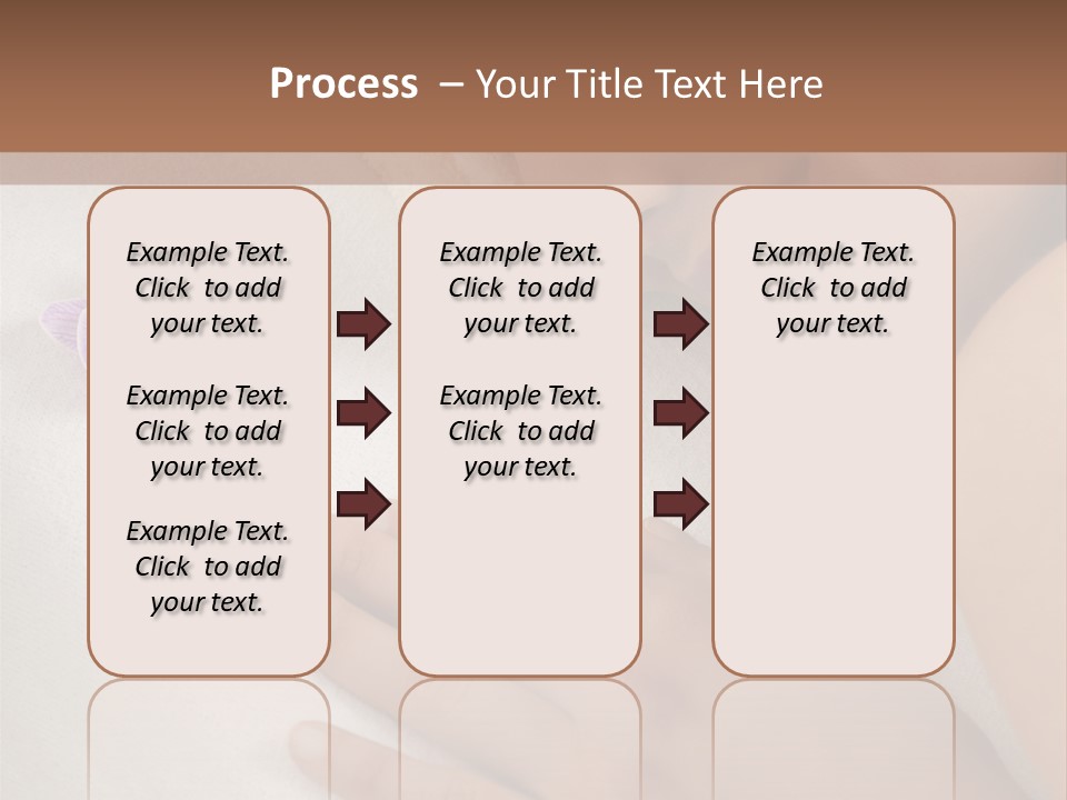 Spa Treatment Lying Down Toothy Smile PowerPoint Template