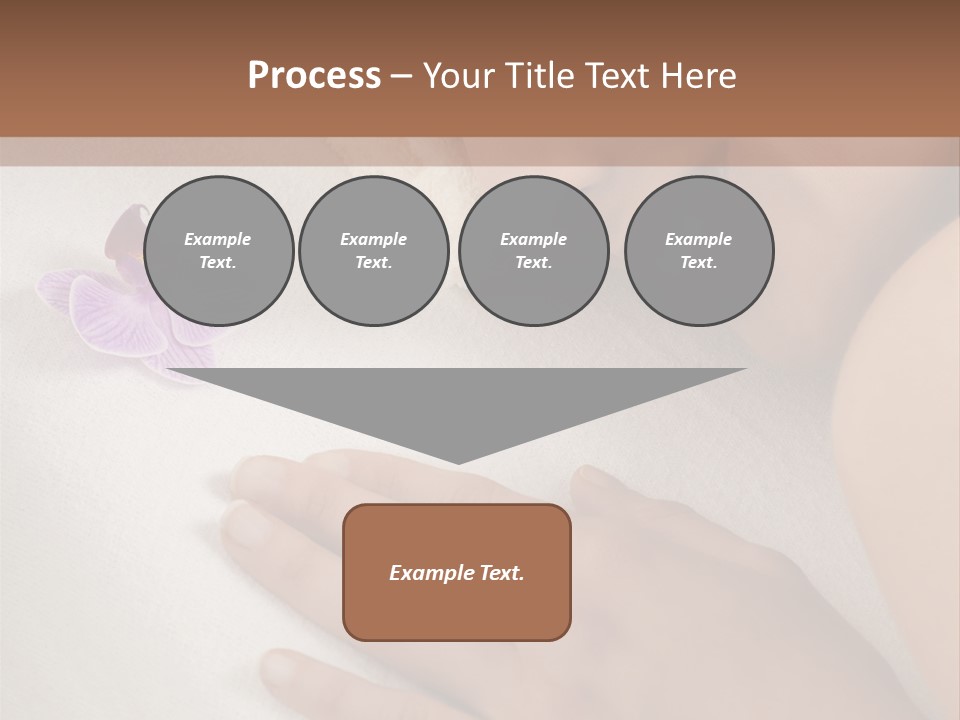 Spa Treatment Lying Down Toothy Smile PowerPoint Template