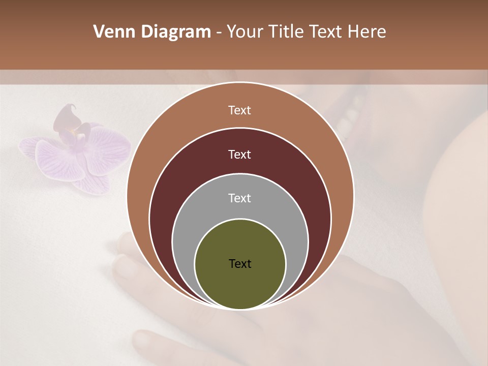 Spa Treatment Lying Down Toothy Smile PowerPoint Template