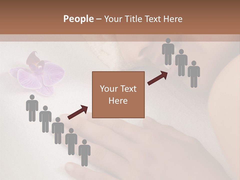 Spa Treatment Lying Down Toothy Smile PowerPoint Template