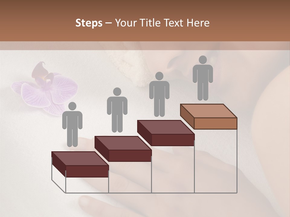 Spa Treatment Lying Down Toothy Smile PowerPoint Template