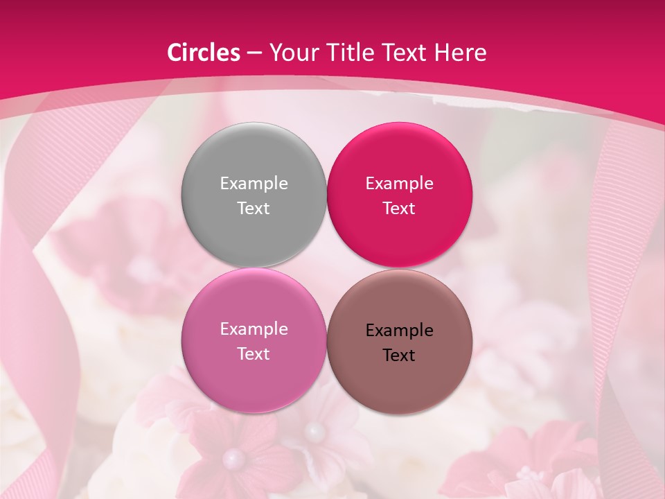 Sugar Paste Garden Flowers PowerPoint Template