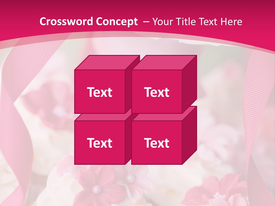 Sugar Paste Garden Flowers PowerPoint Template