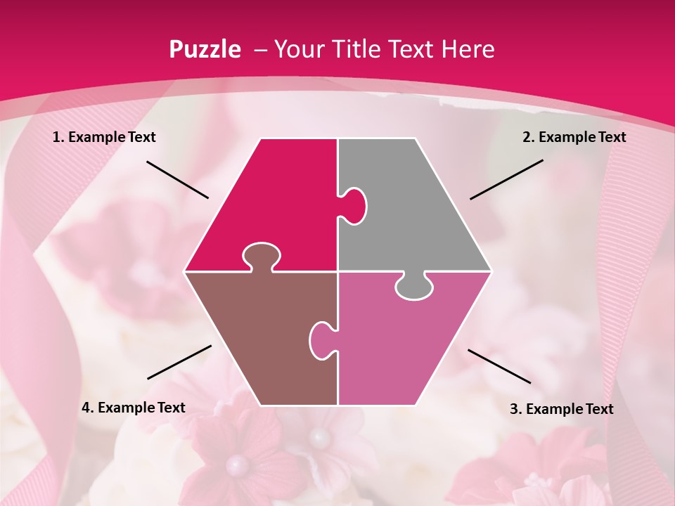 Sugar Paste Garden Flowers PowerPoint Template