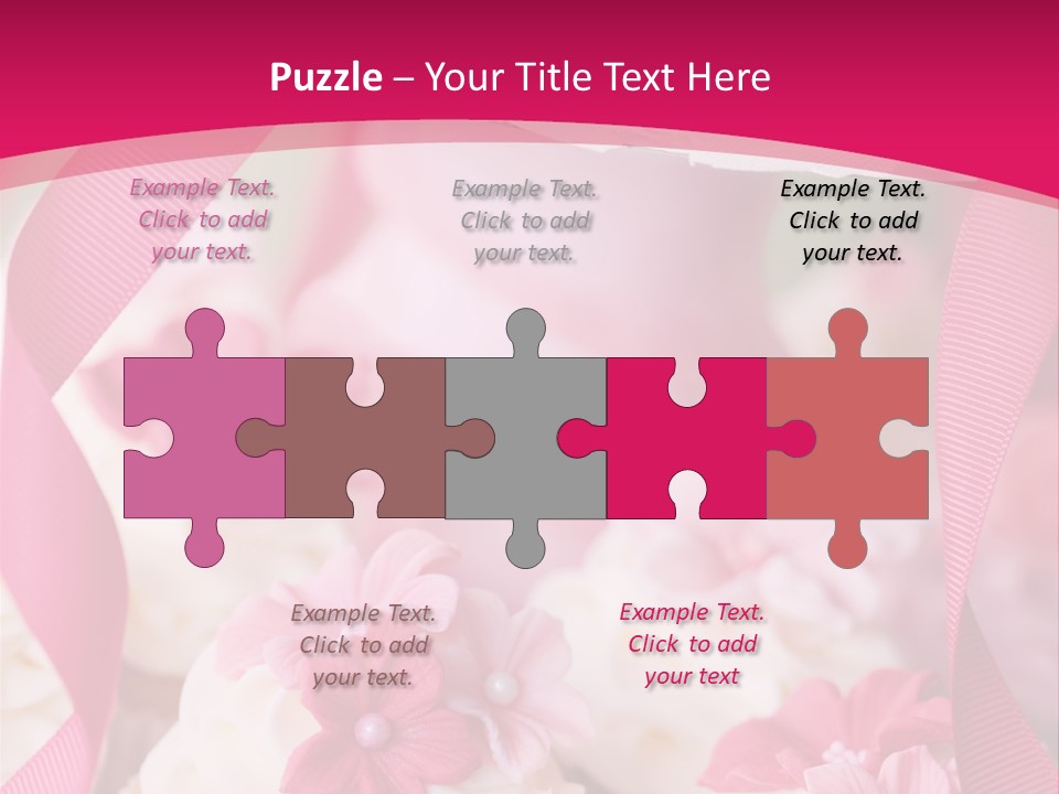 Sugar Paste Garden Flowers PowerPoint Template