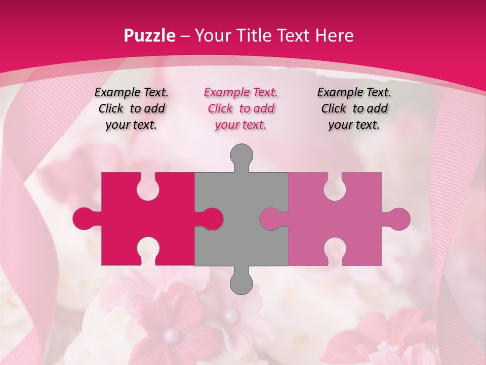 Sugar Paste Garden Flowers PowerPoint Template