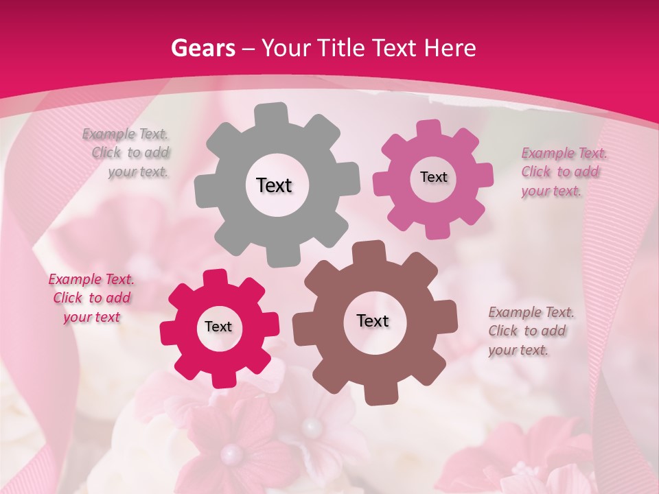 Sugar Paste Garden Flowers PowerPoint Template