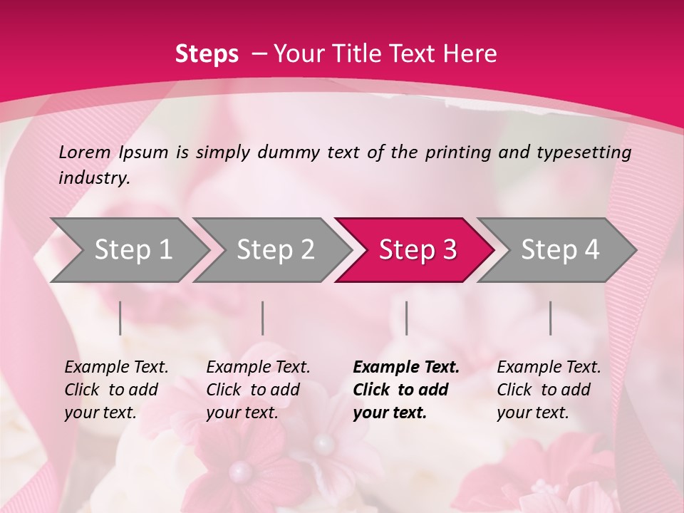 Sugar Paste Garden Flowers PowerPoint Template