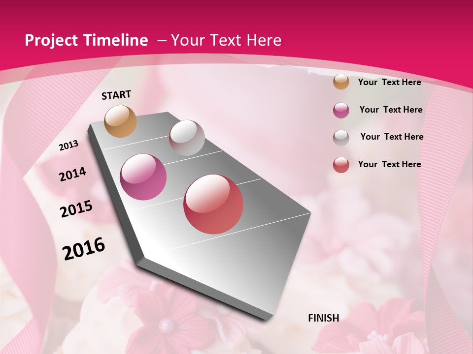 Sugar Paste Garden Flowers PowerPoint Template