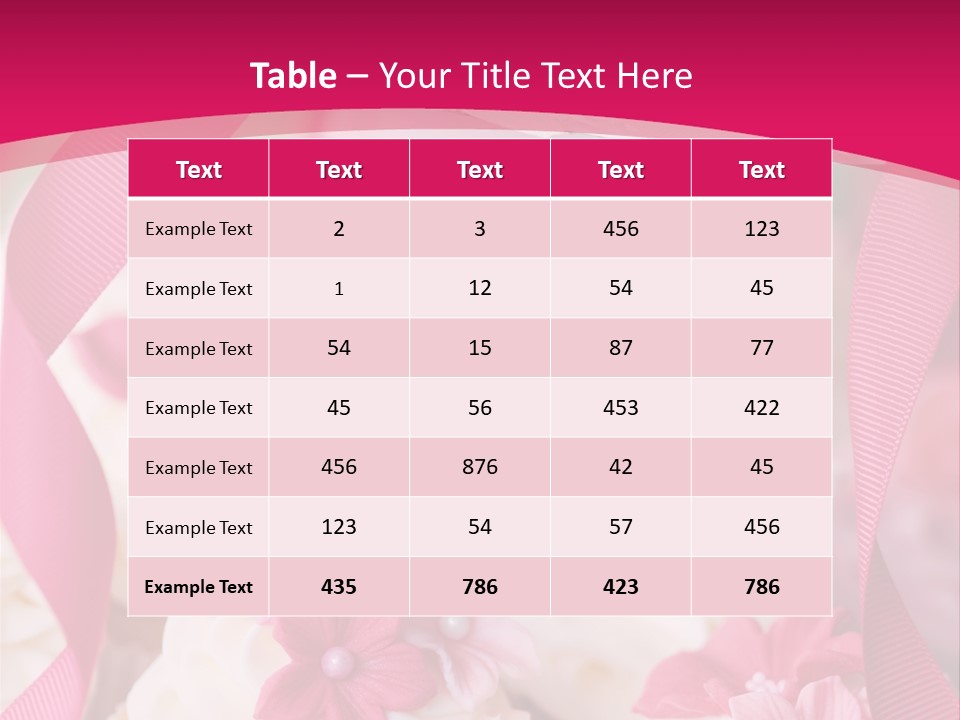 Sugar Paste Garden Flowers PowerPoint Template