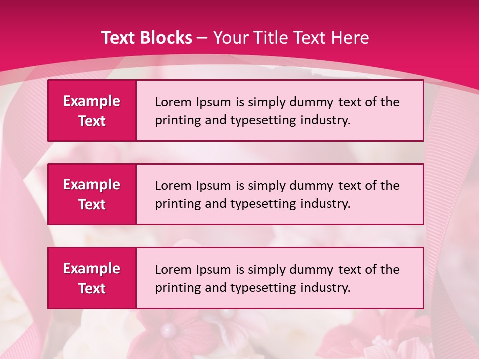Sugar Paste Garden Flowers PowerPoint Template
