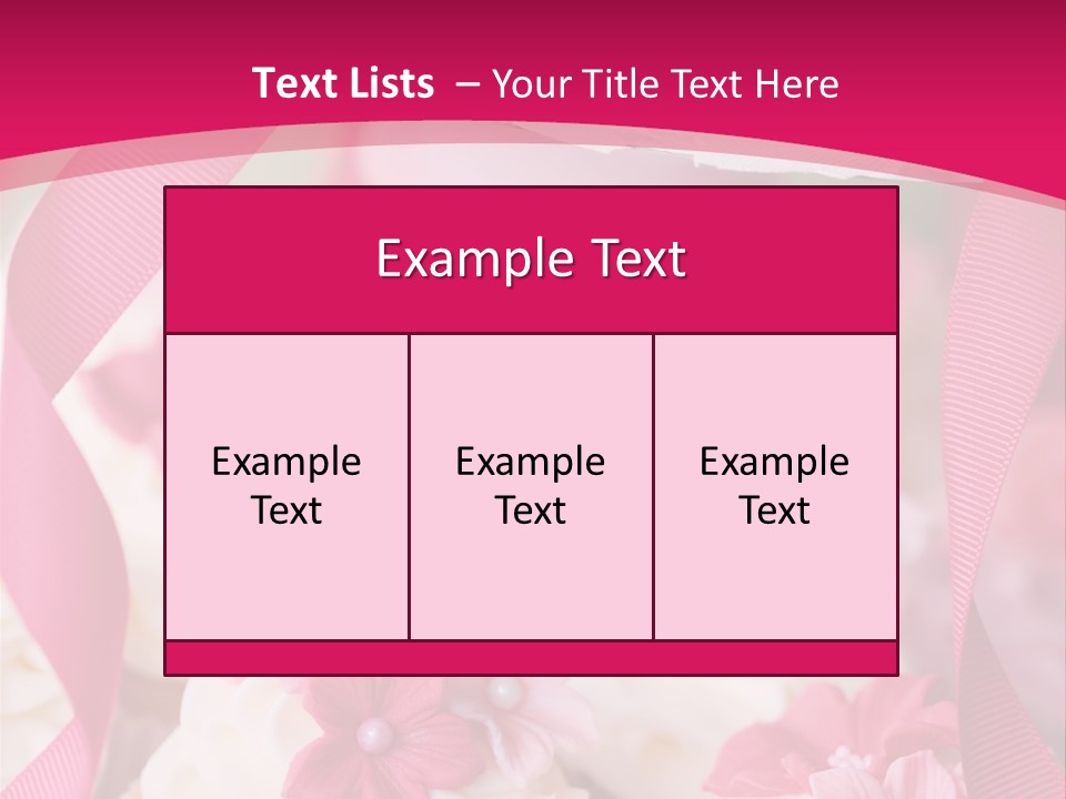 Sugar Paste Garden Flowers PowerPoint Template