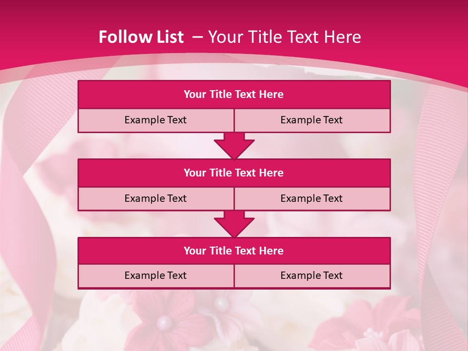 Sugar Paste Garden Flowers PowerPoint Template