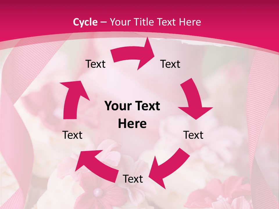 Sugar Paste Garden Flowers PowerPoint Template