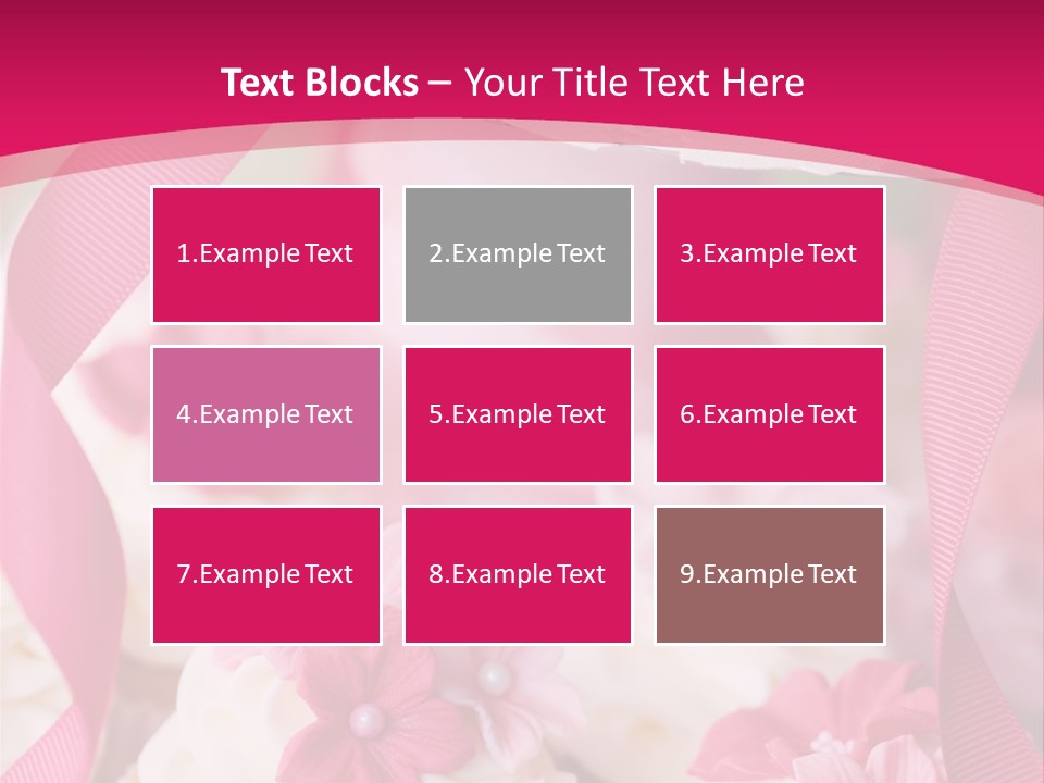 Sugar Paste Garden Flowers PowerPoint Template