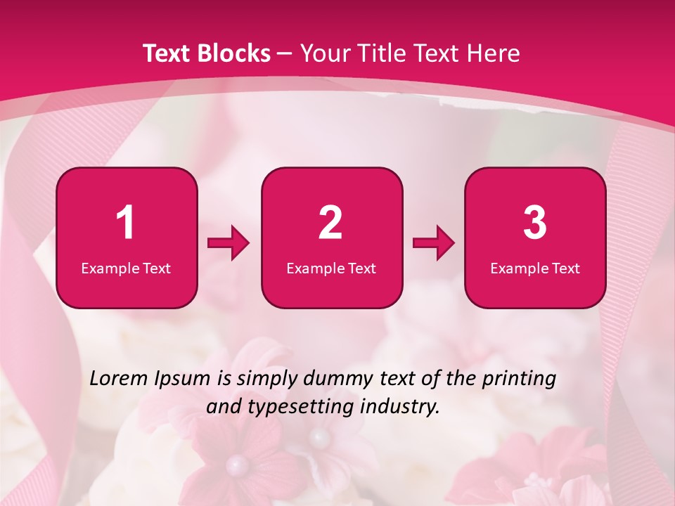Sugar Paste Garden Flowers PowerPoint Template