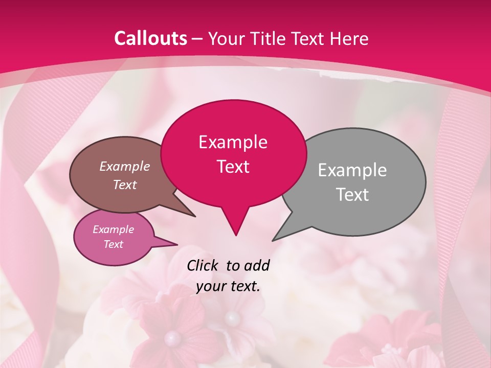 Sugar Paste Garden Flowers PowerPoint Template