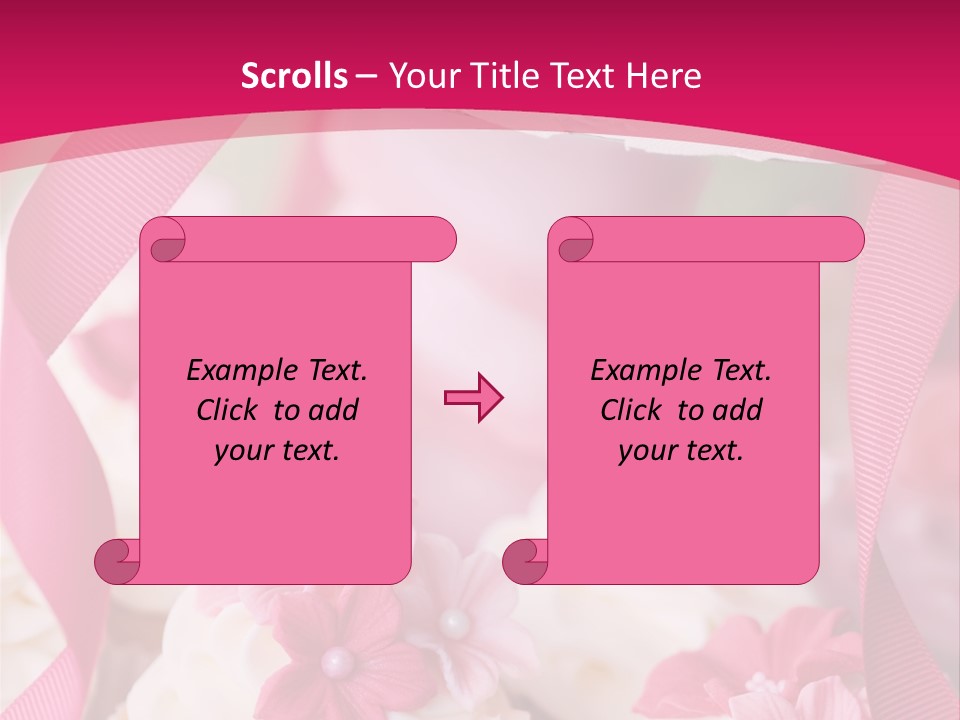 Sugar Paste Garden Flowers PowerPoint Template